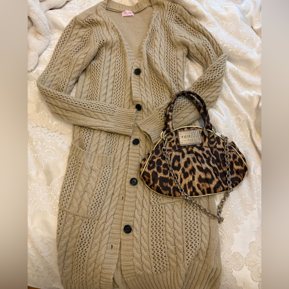 Cream Knit Cardigan - Picture 3 of 4